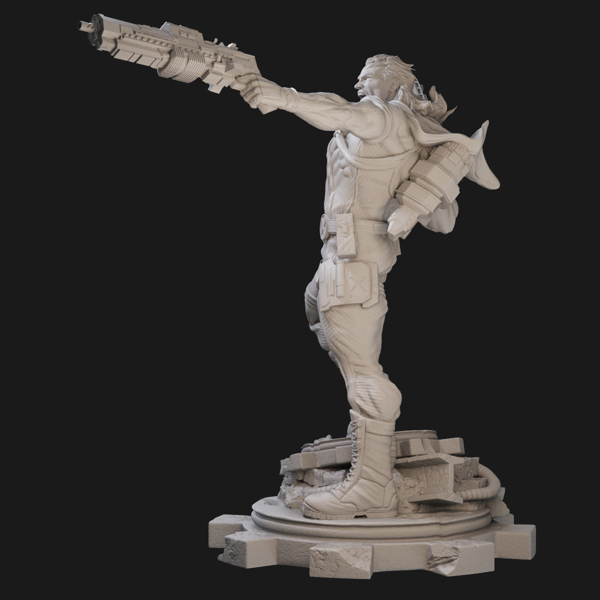 Bishop X-Men 3D Printing Scale GK Resin Figure