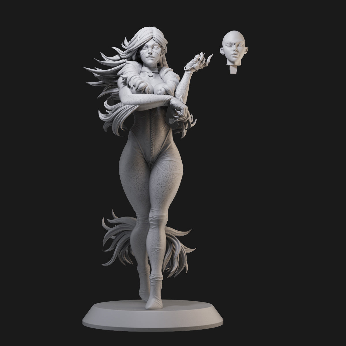 Black Cat Marvel 3D Printing Scale GK Resin Figure