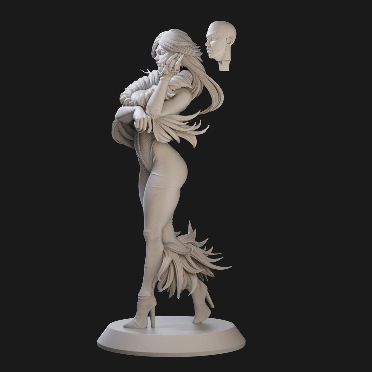 Black Cat Marvel 3D Printing Scale GK Resin Figure