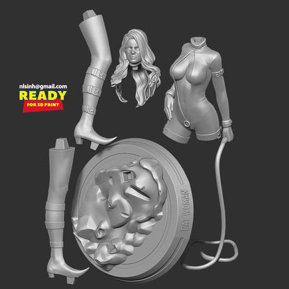 Black Cat 3D Printing Scale GK Resin Figure