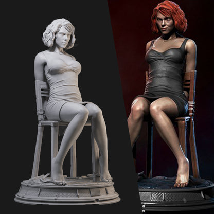 Black Widow Arrested 3D Printing Scale GK Resin Figure