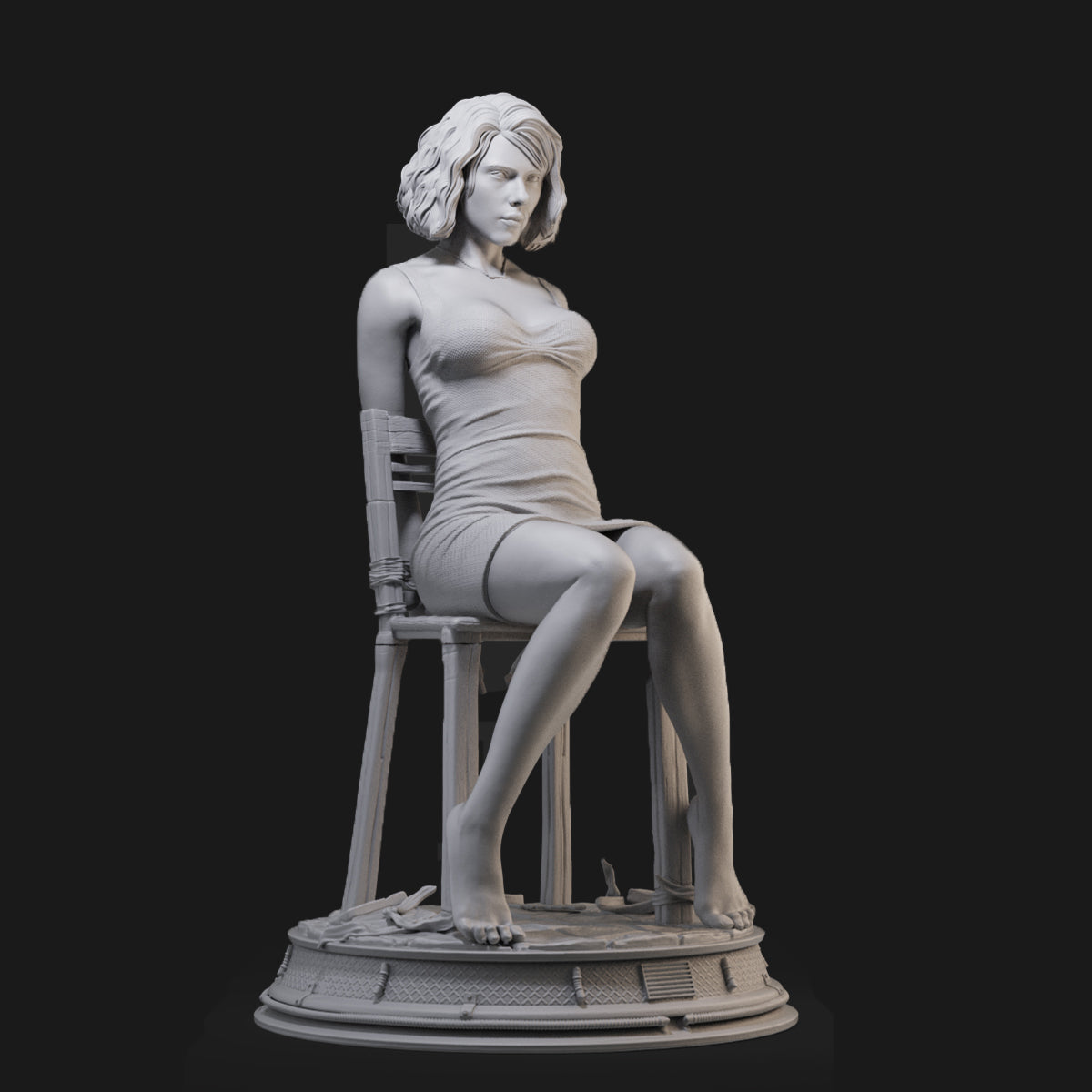 Black Widow Arrested 3D Printing Scale GK Resin Figure