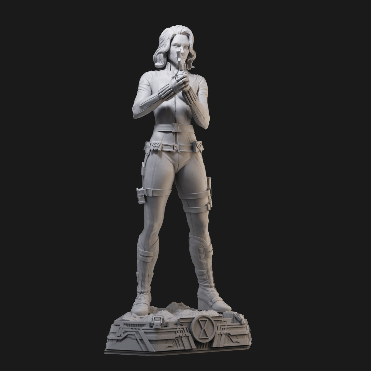 Black Widow Marvel Female Spy 3D Printing Scale GK Resin Figure