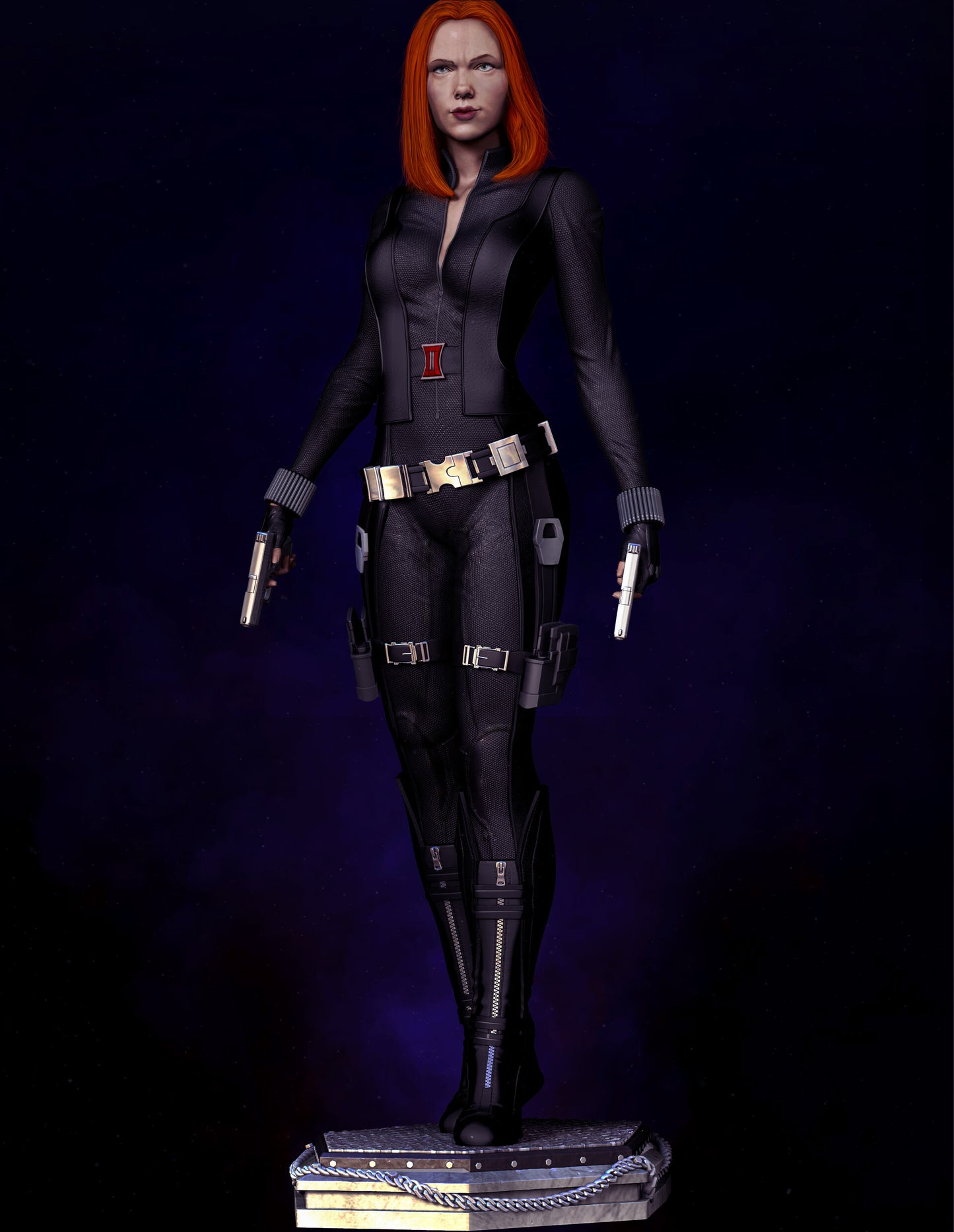 Black Widow Romanoff 3D Printing Scale GK Resin Figure