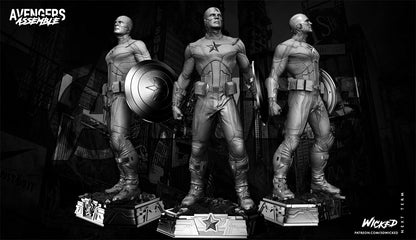 Captain America Marvel Avengers 3D Printing Scale GK Resin Figure