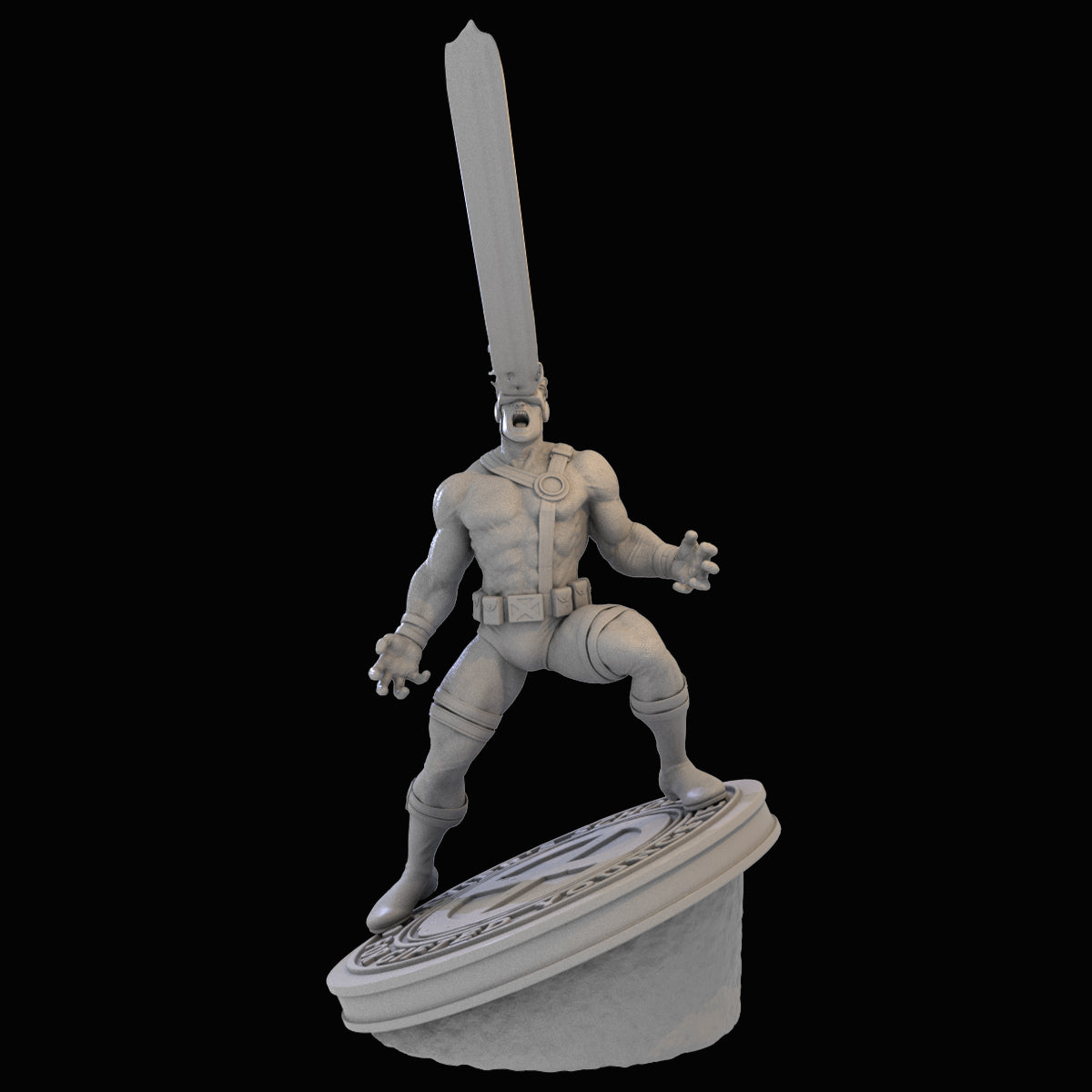 X-Men Cyclops Shooting 3D Printing Scale GK Resin Figure