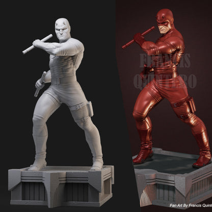 Daredevil Marvel 3D Printing Scale GK Resin Figure