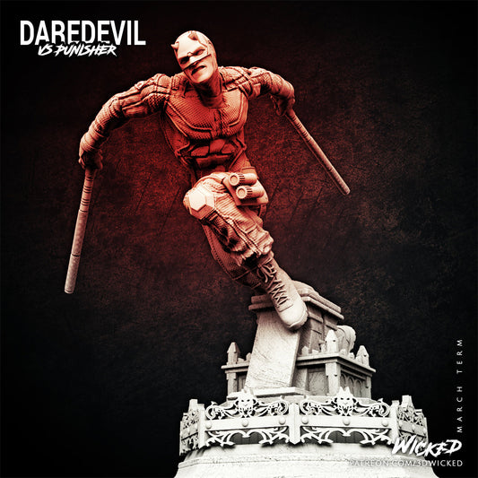 Daredevil fighting 3D Printing Scale GK Resin Figure