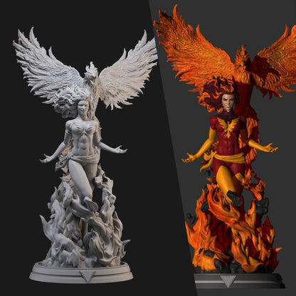 Dark Phoenix Jean 3D Printing Scale GK Resin Figure