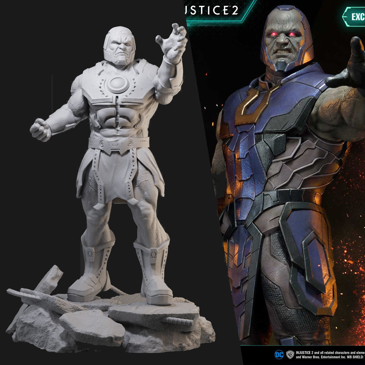 Darkseid DC Super Villain 3D Printing Scale GK Resin Figure