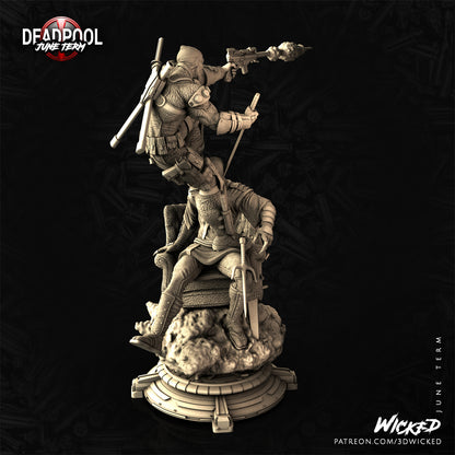 Deadpool Scene 3D Printing Scale GK Resin Figure