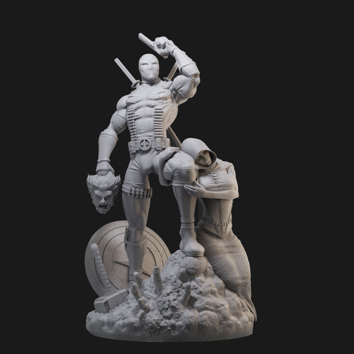 Deadpool vs. the Marvel Universe 3D Printing Scale GK Resin Figure