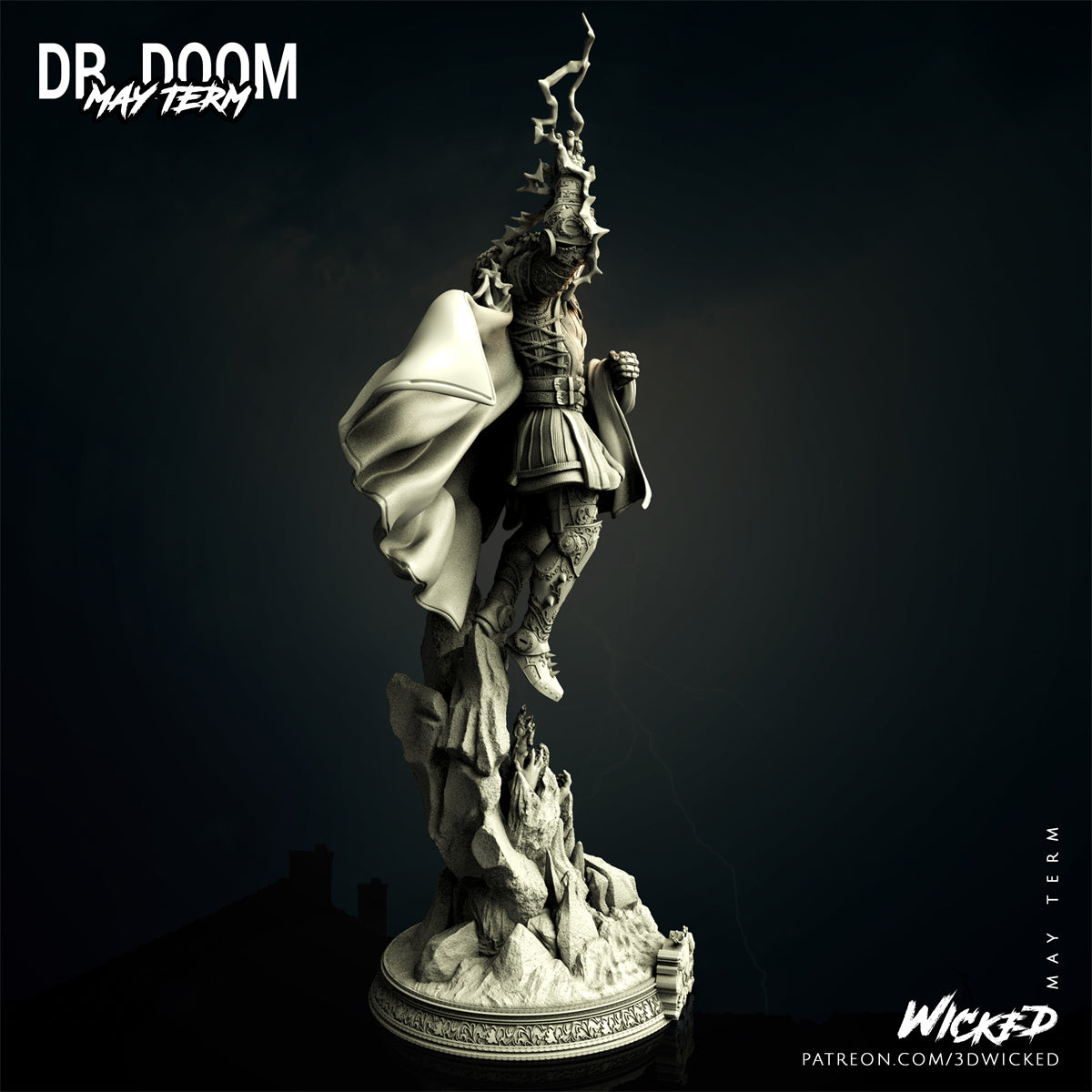 Doctor Doom 3D Printing Scale GK Resin Figure