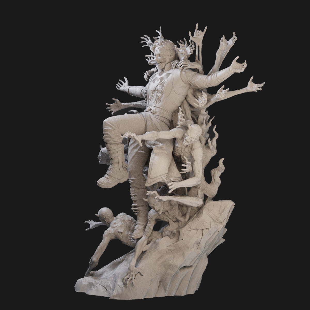 Doctor Strange Zombie 3D Printing Scale GK Resin Figure