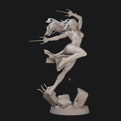 Elektra from Daredevil 3D Printing Scale GK Resin Figure