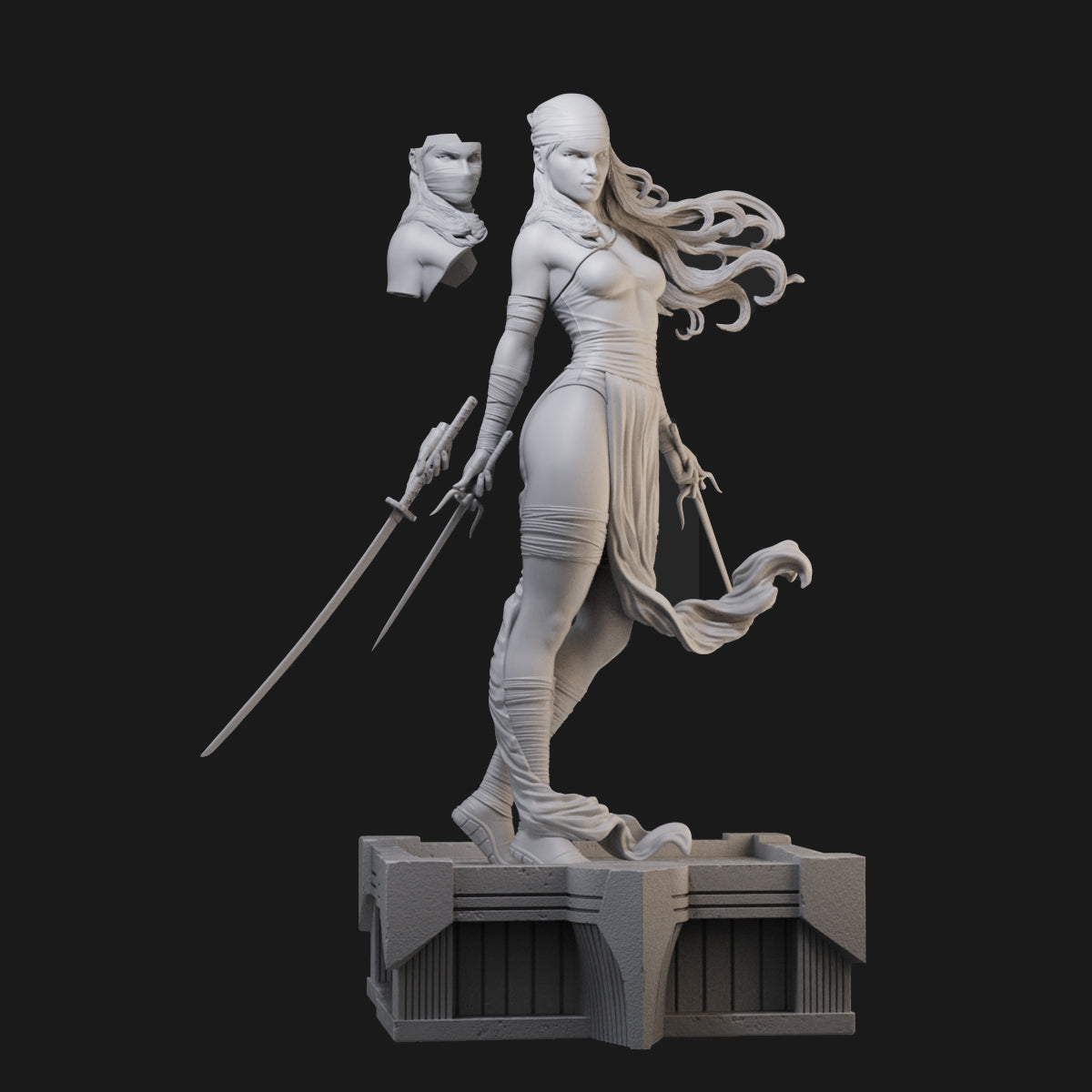 Erika Marvel Super Heroes 3D Printing Scale GK Resin Figure