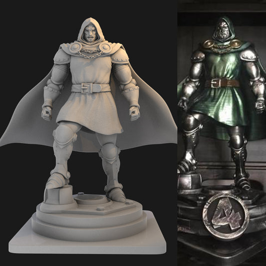 Fantastic Four Doctor Doom 3D Printing Scale GK Resin Figure