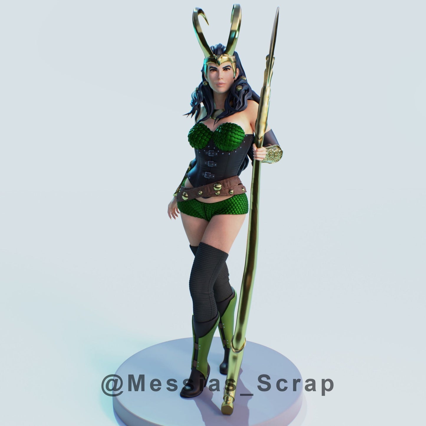 Female Loki 3D Printing Scale GK Resin Figure