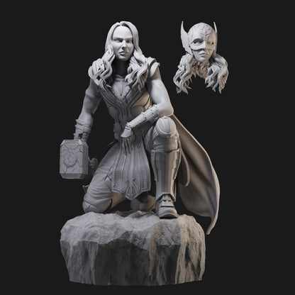 Female Thor Jane 3D Printing Scale GK Resin Figure