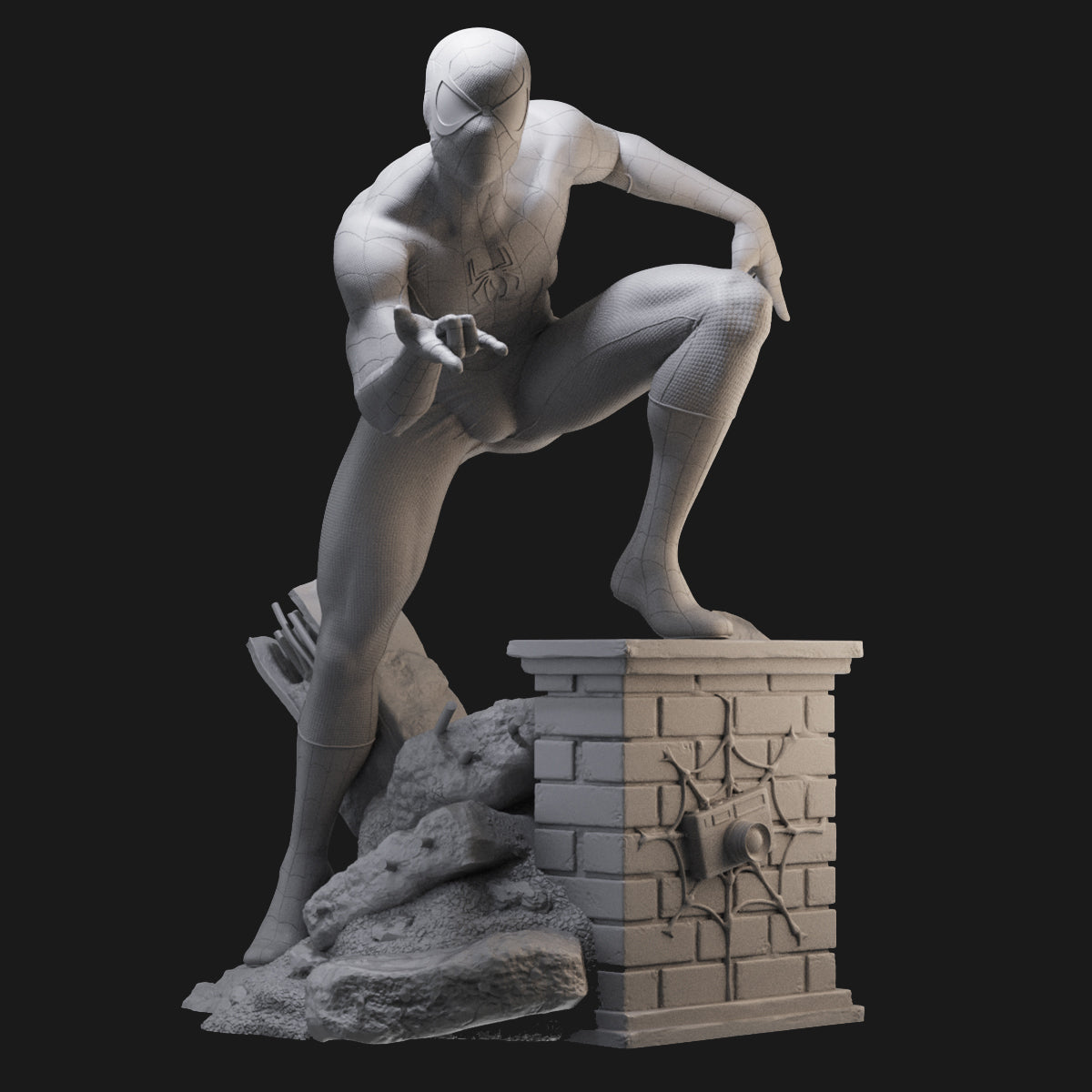 Friendly Neighborhood Spider-Man 3D Printing Scale GK Resin Figure