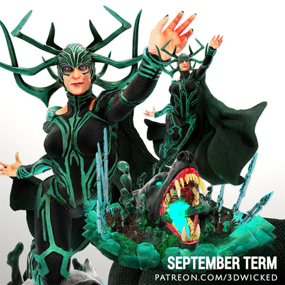 Hela Ragnarok 3D Printing Scale GK Resin Figure