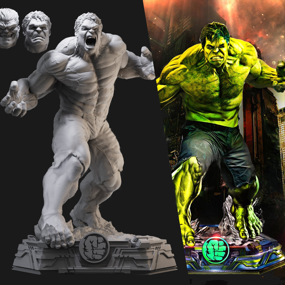 The Hulk from The Avengers 3D Printing Scale GK Resin Figure