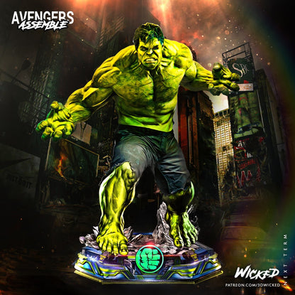 The Hulk from The Avengers 3D Printing Scale GK Resin Figure