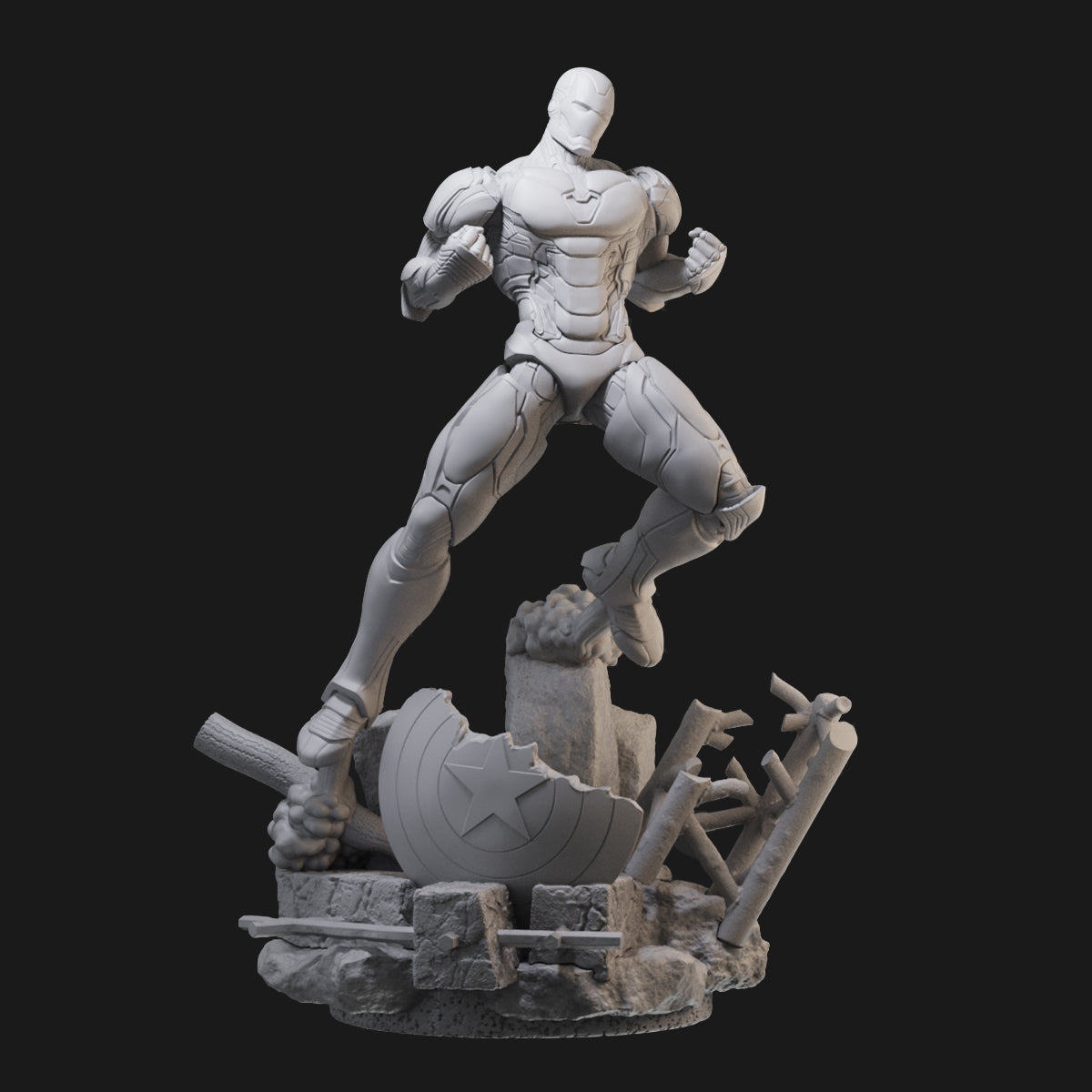 Iron Man Avengers 3D Printing Scale GK Resin Figure