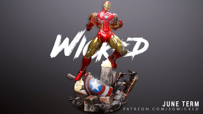 Iron Man Avengers 3D Printing Scale GK Resin Figure