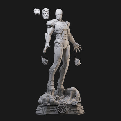 Iron Man Flying 3D Printing Scale GK Resin Figure