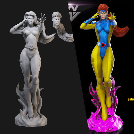 Jean Gray X-Men Comics Edition 3D Printing Scale GK Resin Figure