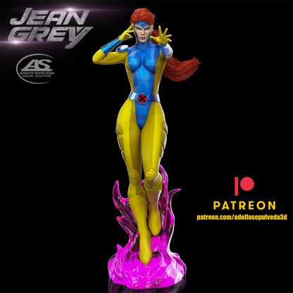 Jean Gray X-Men Comics Edition 3D Printing Scale GK Resin Figure