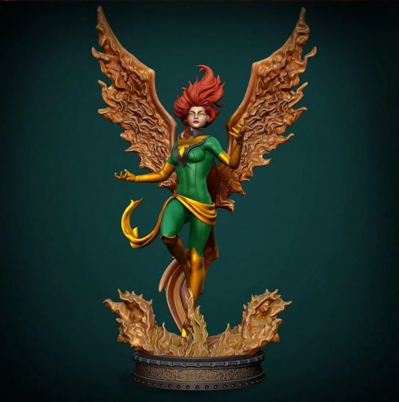 Jean Phoenix X-Men 3D Printing Scale GK Resin Figure