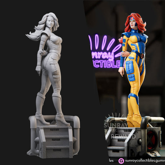 Jean Phoenix in Uniform 3D Printing Scale GK Resin Figure