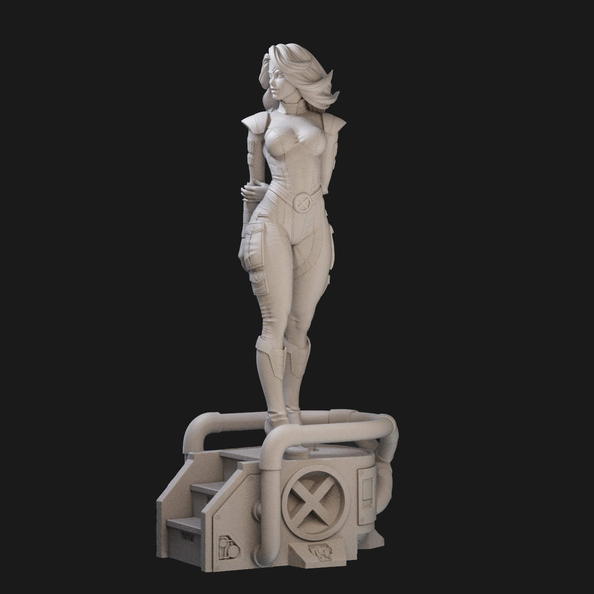 Jean Phoenix in Uniform 3D Printing Scale GK Resin Figure