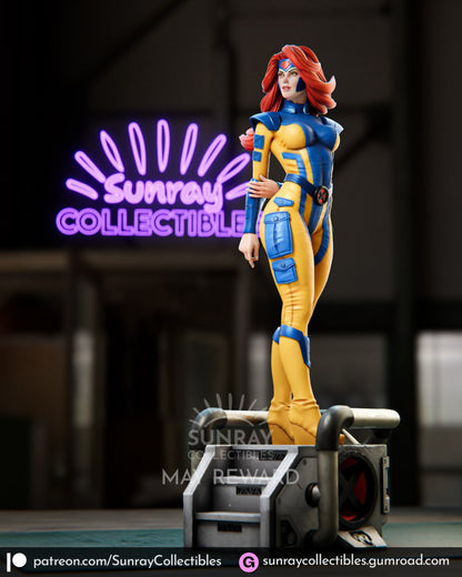 Jean Phoenix in Uniform 3D Printing Scale GK Resin Figure