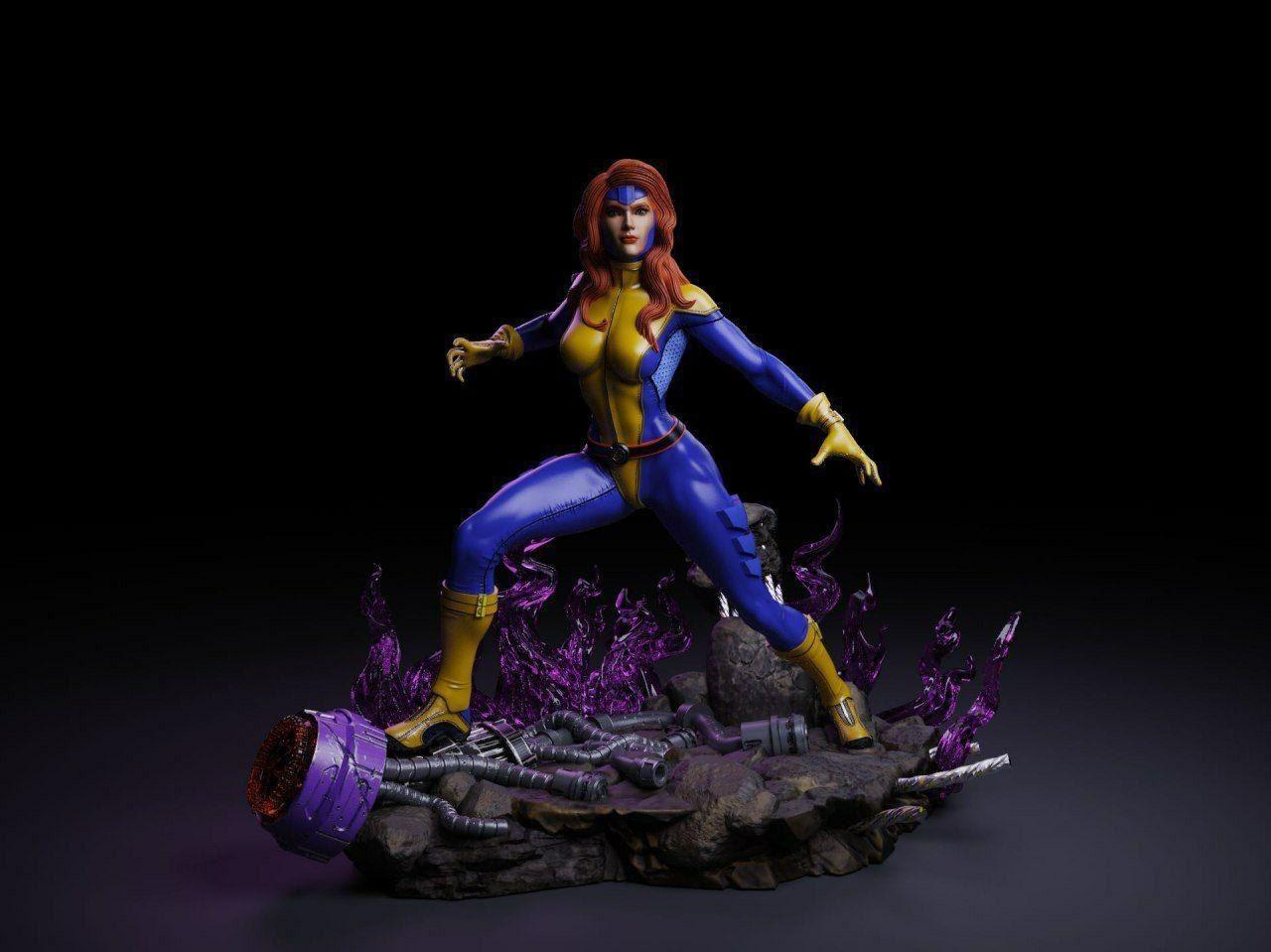 Jean X-Men Phoenix Comic Version 3D Printing Scale GK Resin Figure