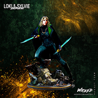 Lady Loki Sylvie 3D Printing Scale GK Resin Figure