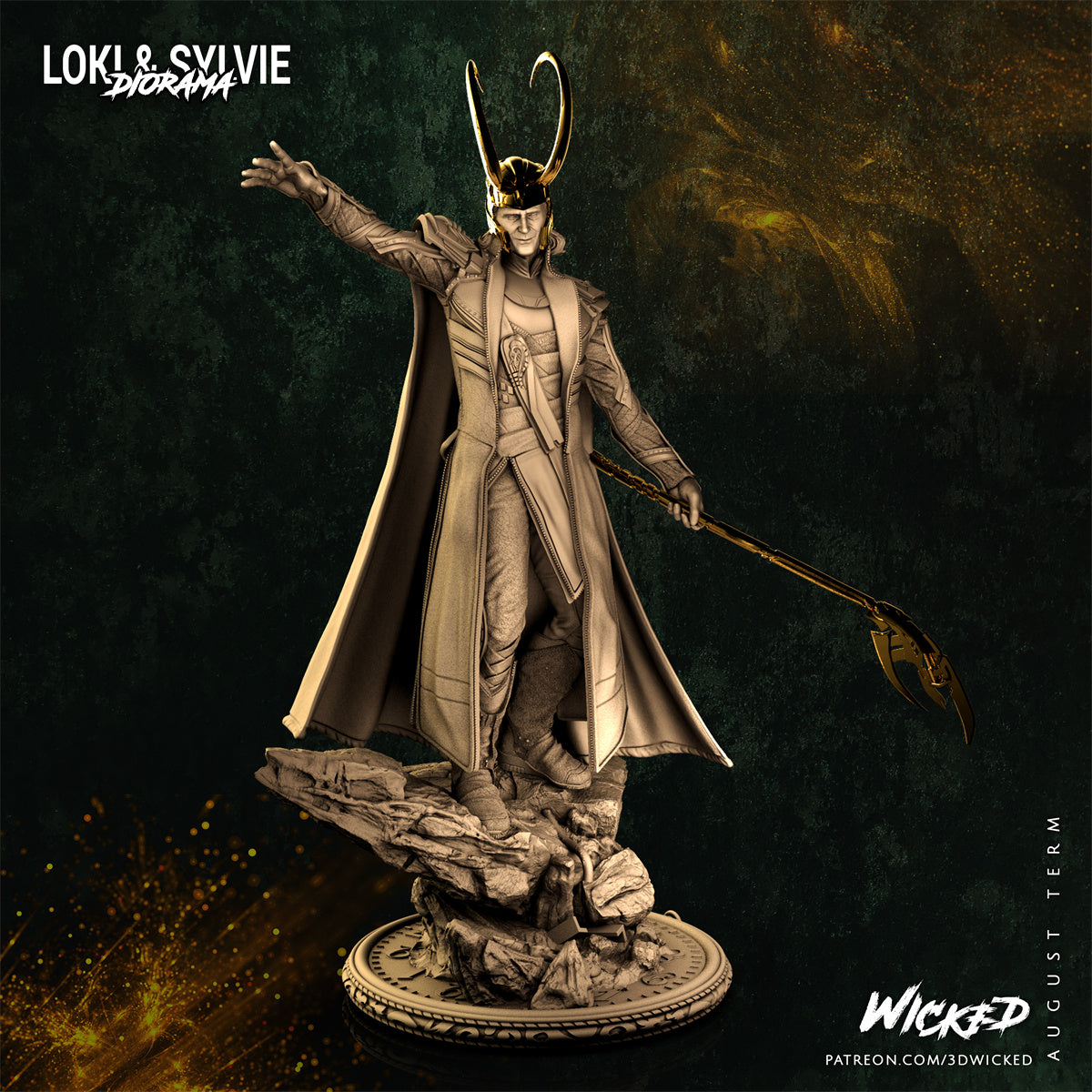 Loki God of Trickery 3D Printing Scale GK Resin Figure