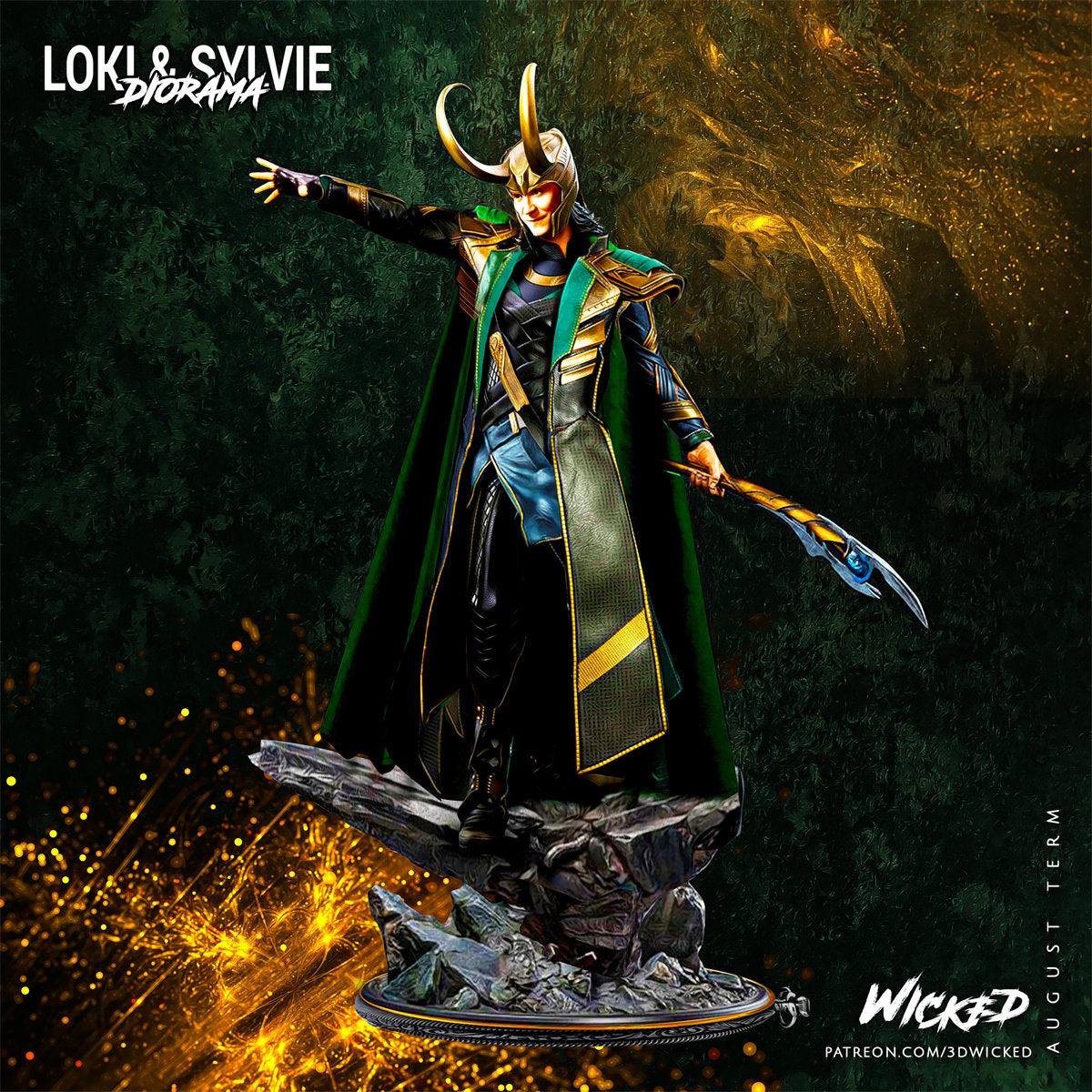 Loki God of Trickery 3D Printing Scale GK Resin Figure