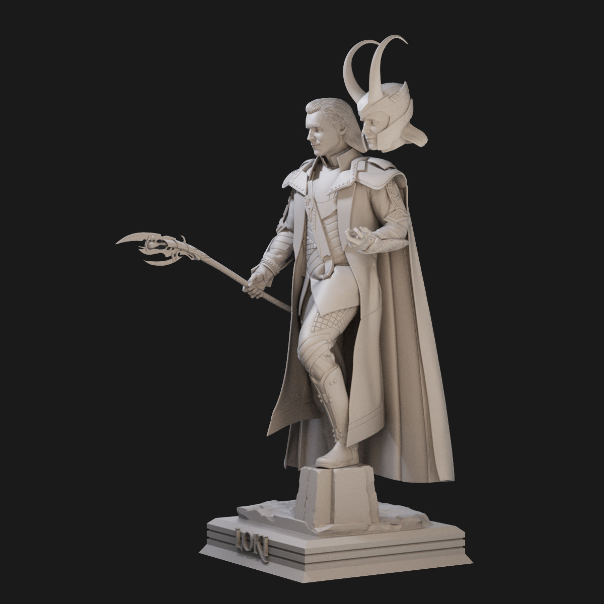 Loki Marvel God of Trickery 3D Printing Scale GK Resin Figure