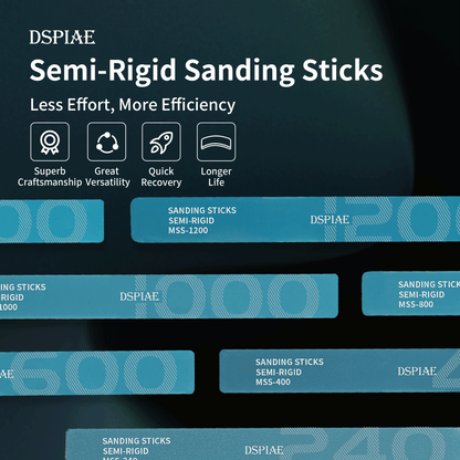 DSPIAE MSS Semi-rigid Sanding Sticks 240-1500 Grit