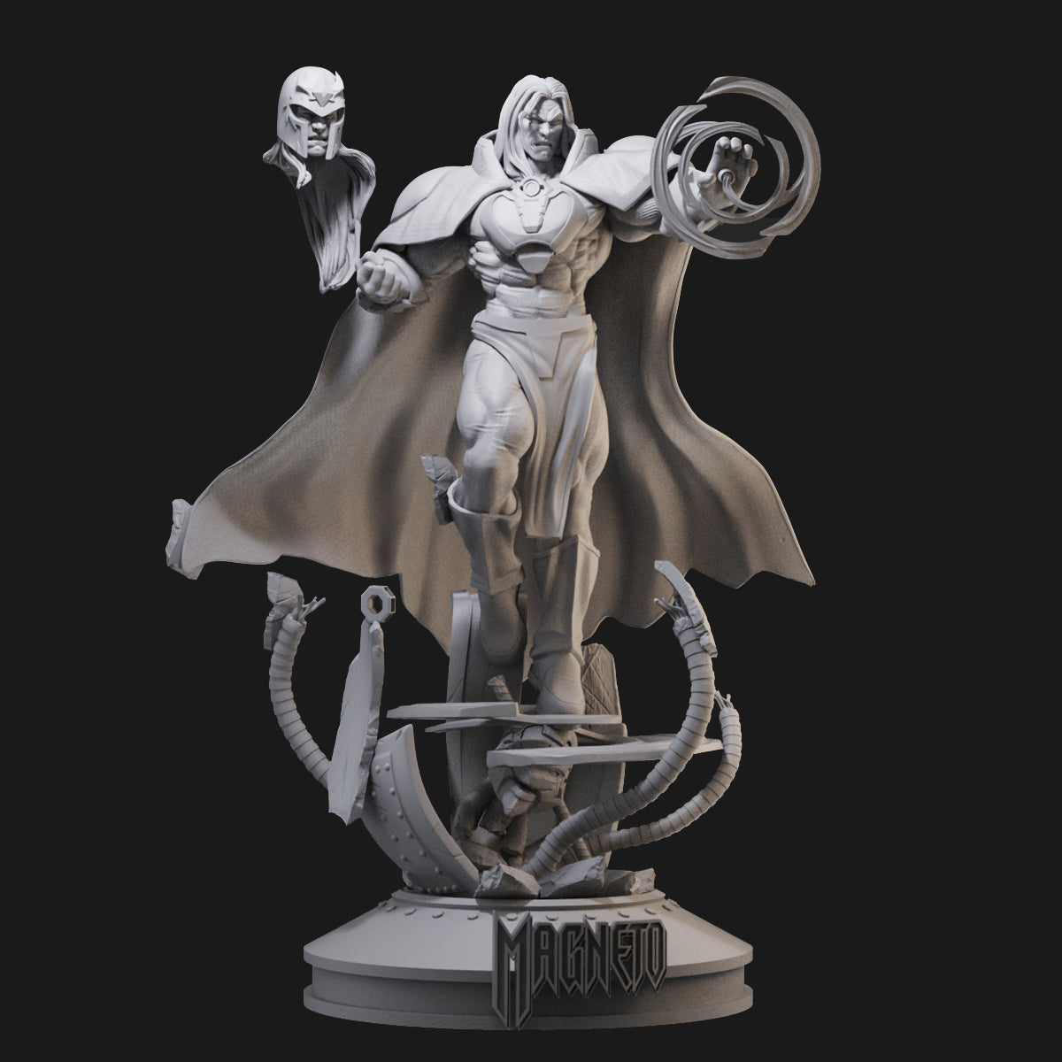 Magneto Comics Version 3D Printing Scale GK Resin Figure