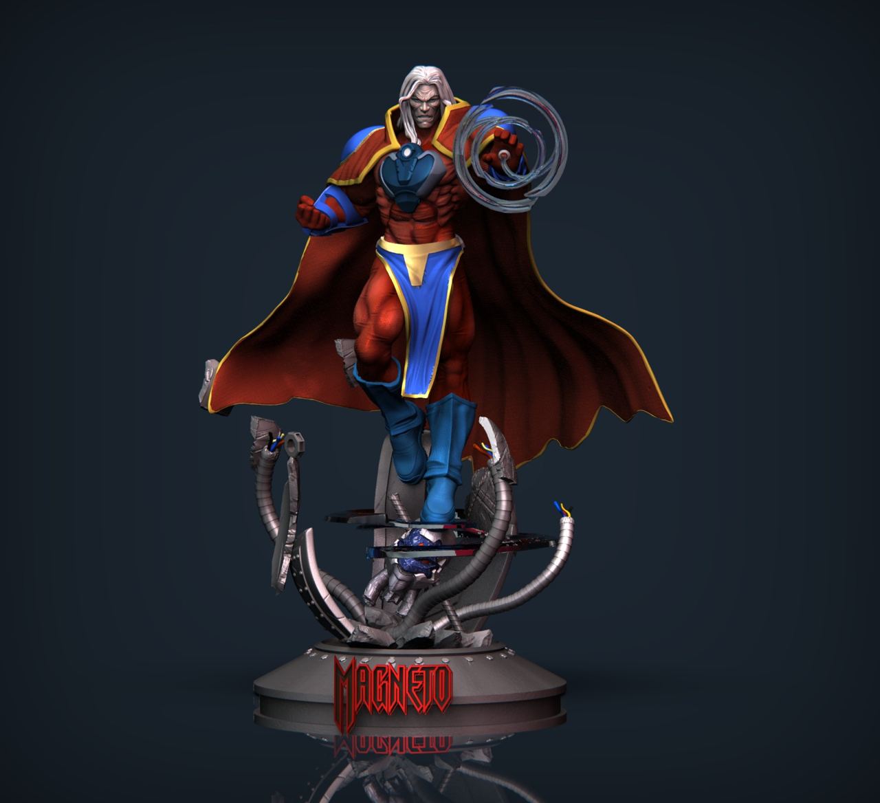 Magneto Comics Version 3D Printing Scale GK Resin Figure