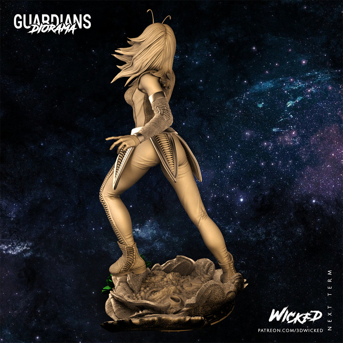 Mantis Guardians of the Galaxy 3D Printing Scale GK Resin Figure