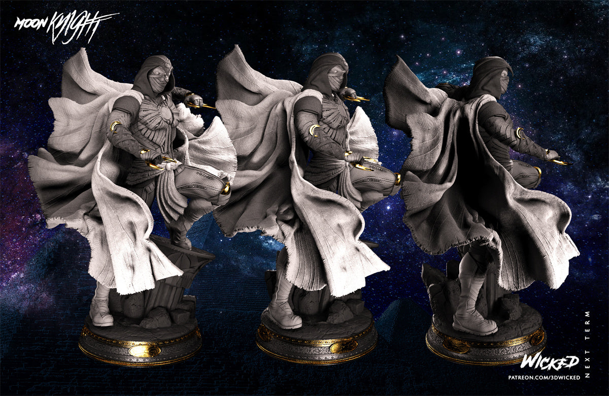 Moon Knight Mark Spector 3D Printing Scale GK Resin Figure