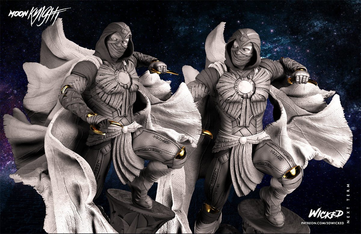 Moon Knight Mark Spector 3D Printing Scale GK Resin Figure