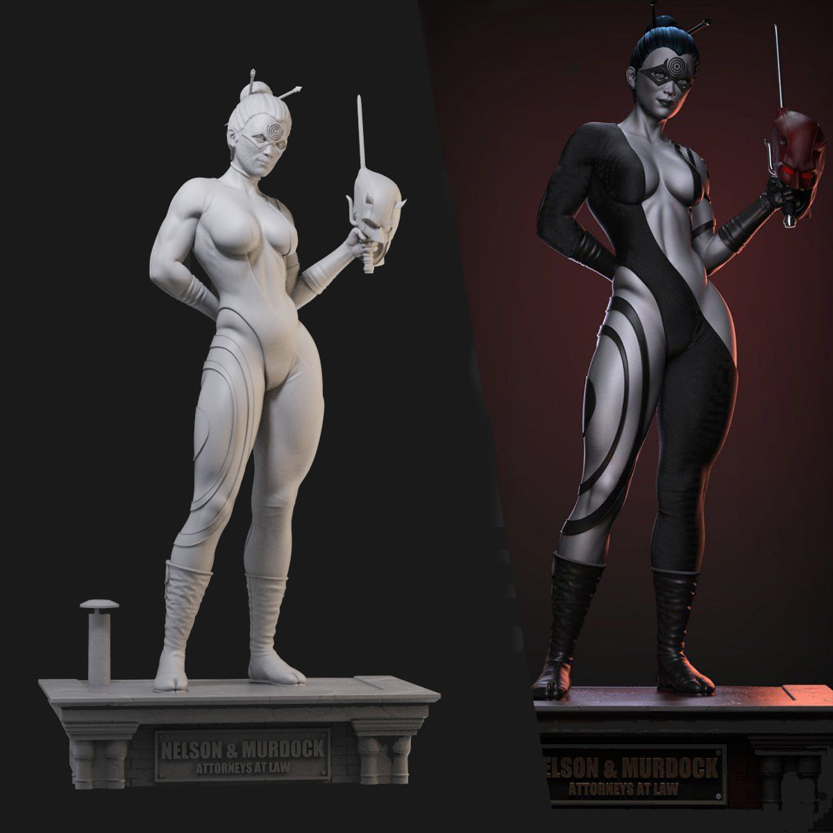 Ms. Bullseye 3D Printing Scale GK Resin Figure