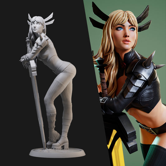 Magik Marvel X-Men 3D Printing Scale GK Resin Figure