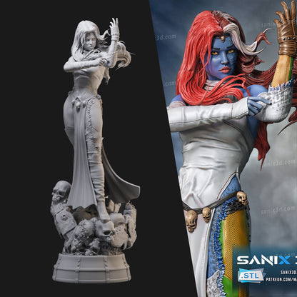 Mystique Comic Version Mutant 3D Printing Scale GK Resin Figure